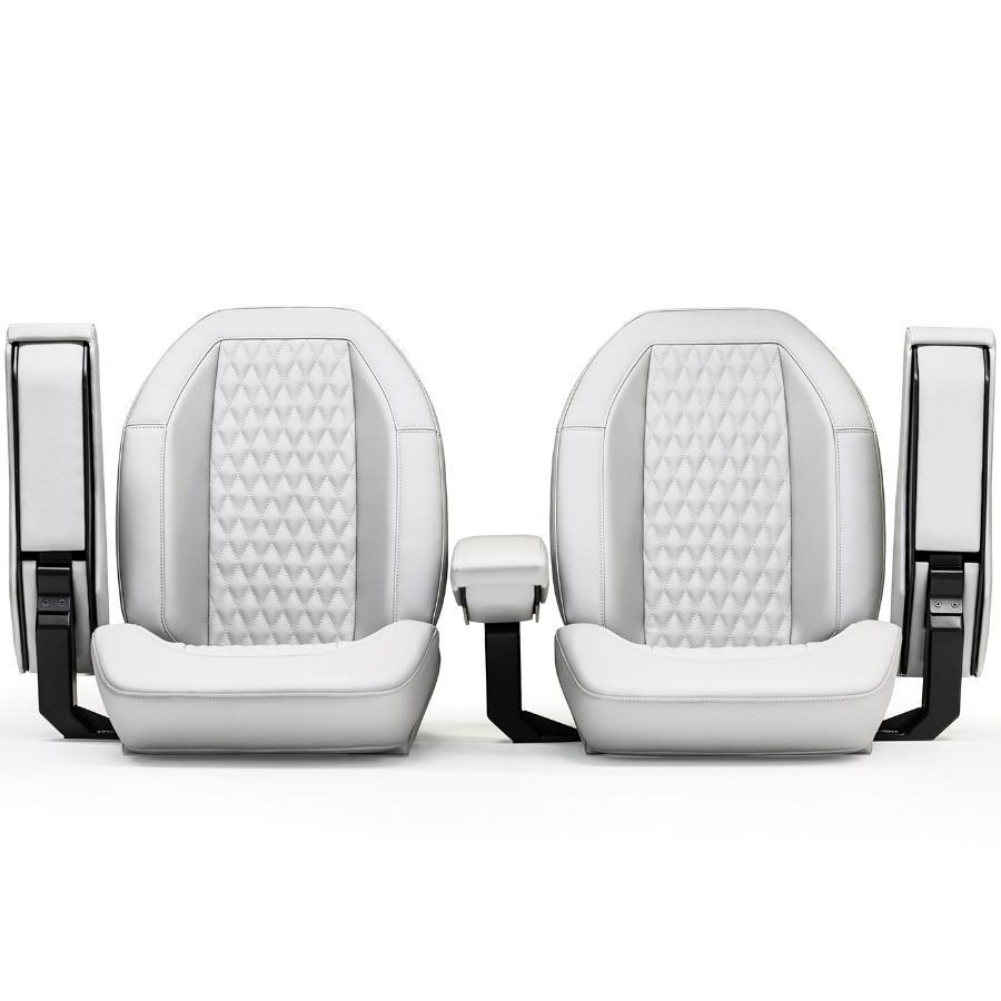 poltrona da barca con braccioli ribaltabili